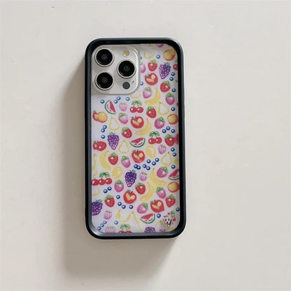 Wildflower Fruit Tart Turri Cherry Phone Case For iPhone Bugs Berries Cover