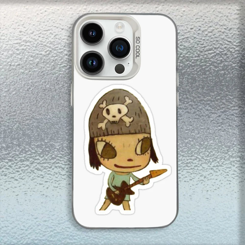 Cute Yoshitomo Nara Phone Case For iPhone – Matte Shockproof Cover