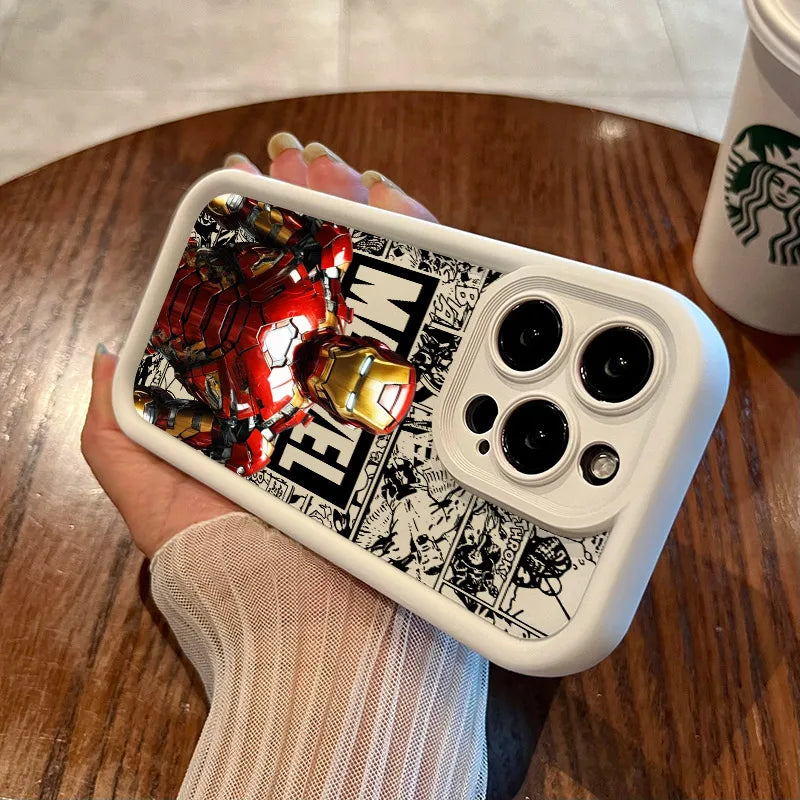 Marvel Ironman Spiderman Phone Case For iPhone