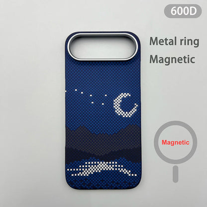 For iPhone Air Phone Case Kevlar Aramid Fiber Hard Shell Carbon