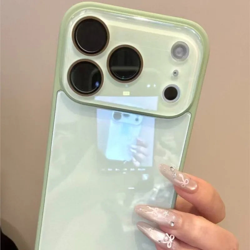 Luxury Candy Color Tempered Glass Camera Protection Case For iPhone Shockproof Bumper Hard Back Cover