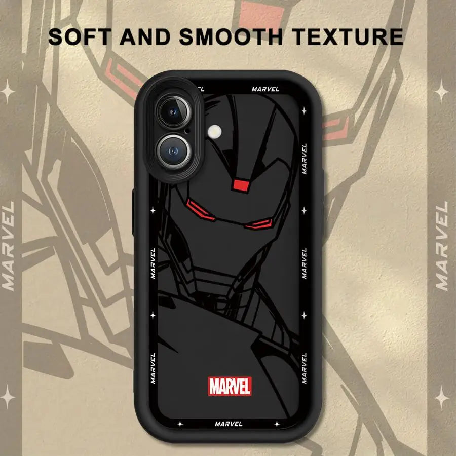 Marvel Spiderman Ironman Case For iPhone