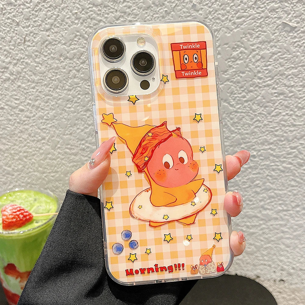 Cute Cartoon Cat Phone Case For iPhone