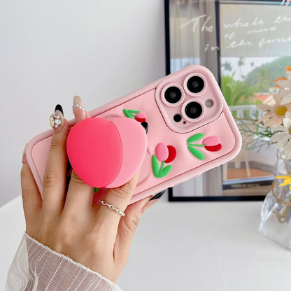 Cartoon Flower Tulip Soft Silicone Mobile Phone Case