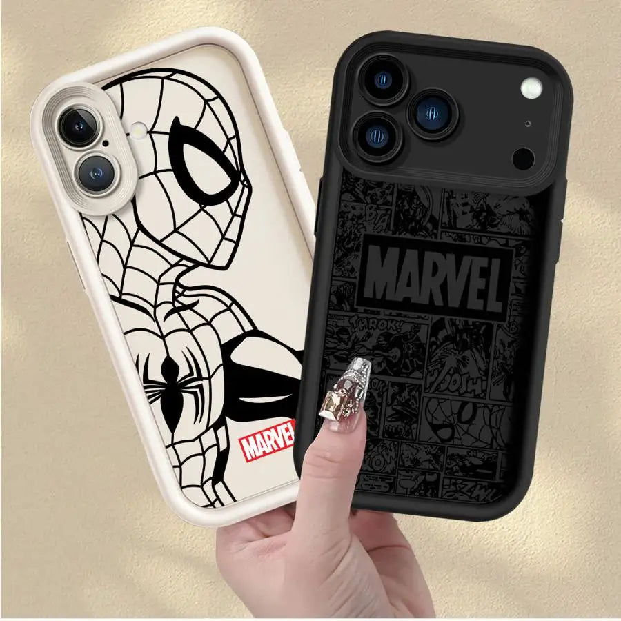 Marvel Spiderman Ironman Cool Phone Case For iPhone