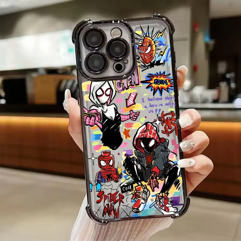 Cool Gwen Marvel Spider Man Miles Morales Phone Case For iPhone