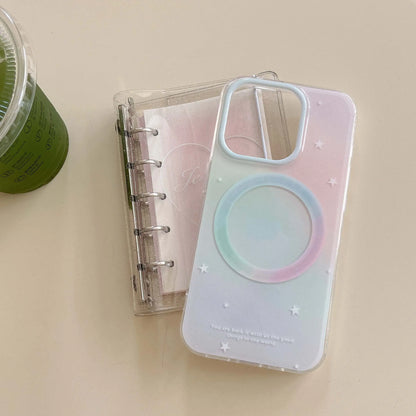 Gradient Shell Magnetic Stand Holder Cartoon Strawberry Phone Case