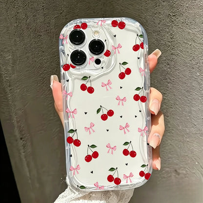 Fresh Small Blue Floral Pattern Phone Case For iPhone