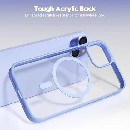 Luxury For Magsafe Magnetic Wireless Charge Case For iPhone Transparent PC Hard Back Cover