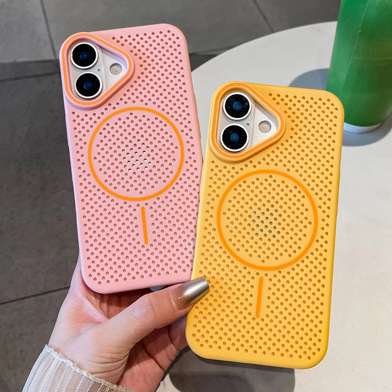 Honeycomb Mesh Cooling Magnetic Phone Case