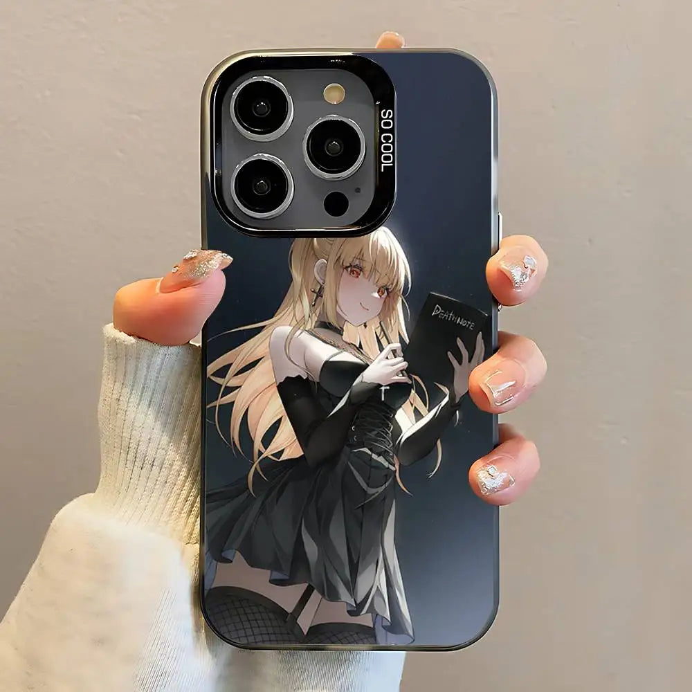 Black Matte Death Note Misa Phone Case For iPhone