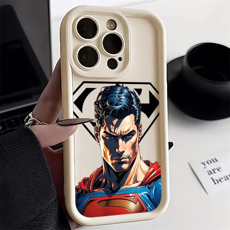 Bat Supers Man Marvel Silicone Case For Apple iPhone