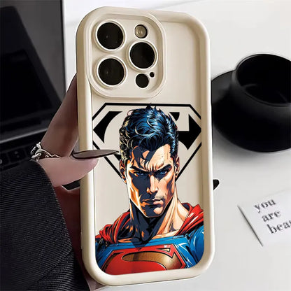Bat Supers Man Marvel Silicone Case For Apple iPhone