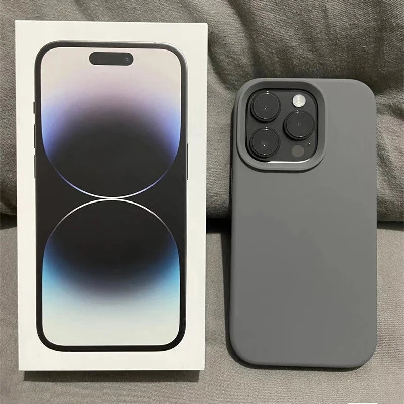 Luxury For Apple Original Silicone Phone Case For iPhone Shockproof Cover Accessories