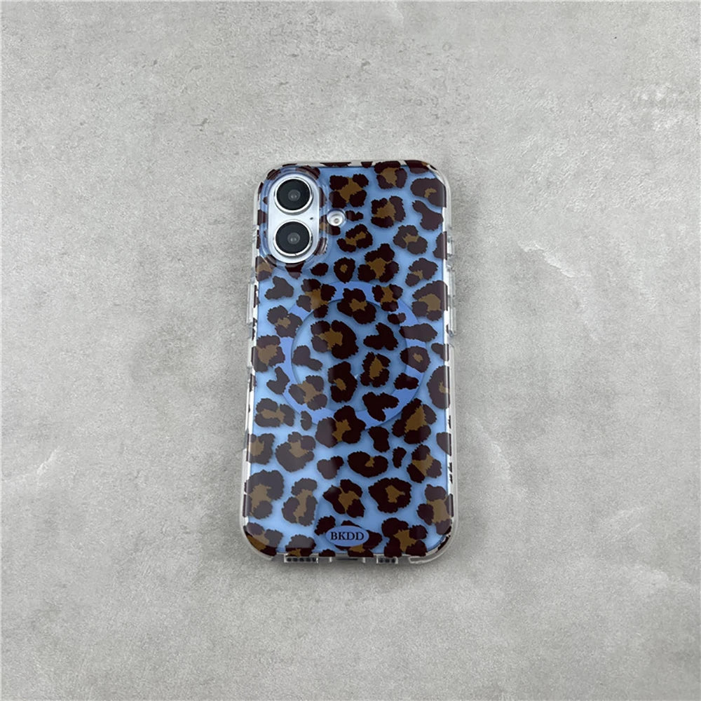 Luxury Leopard Magsafe Grip Tok Phone Case