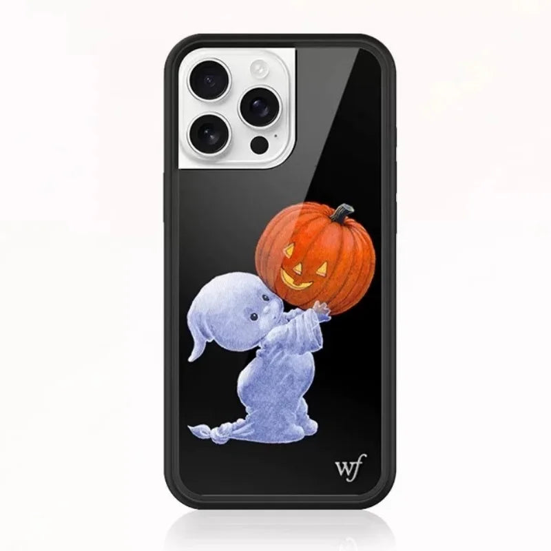 Wildflower Ins Little Ghost Phone Case For iPhone