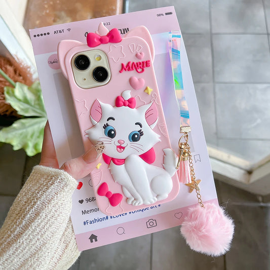 Kawaii Cartoon Marie Cat Phone Case