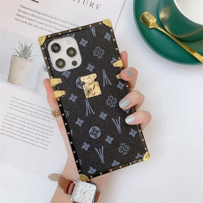Fashion Square Leather Phone Case