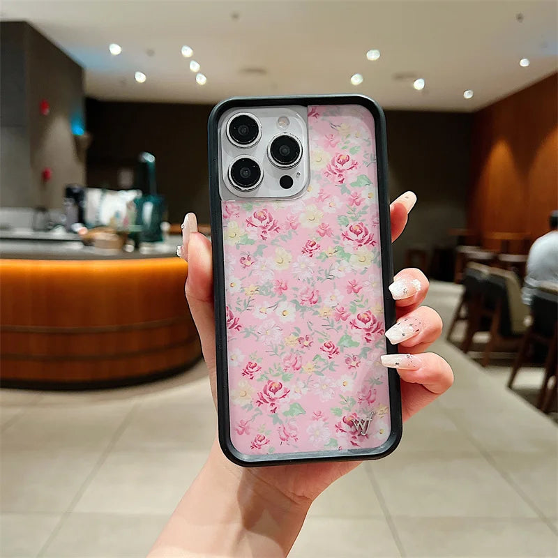 Wildflower Red Roses Phone Case For iPhone