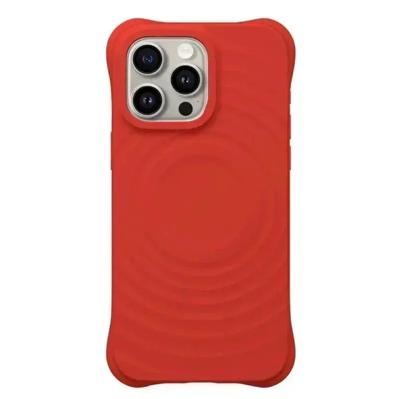 White Ripple Silicone Ripple Silicone Case For iPhone