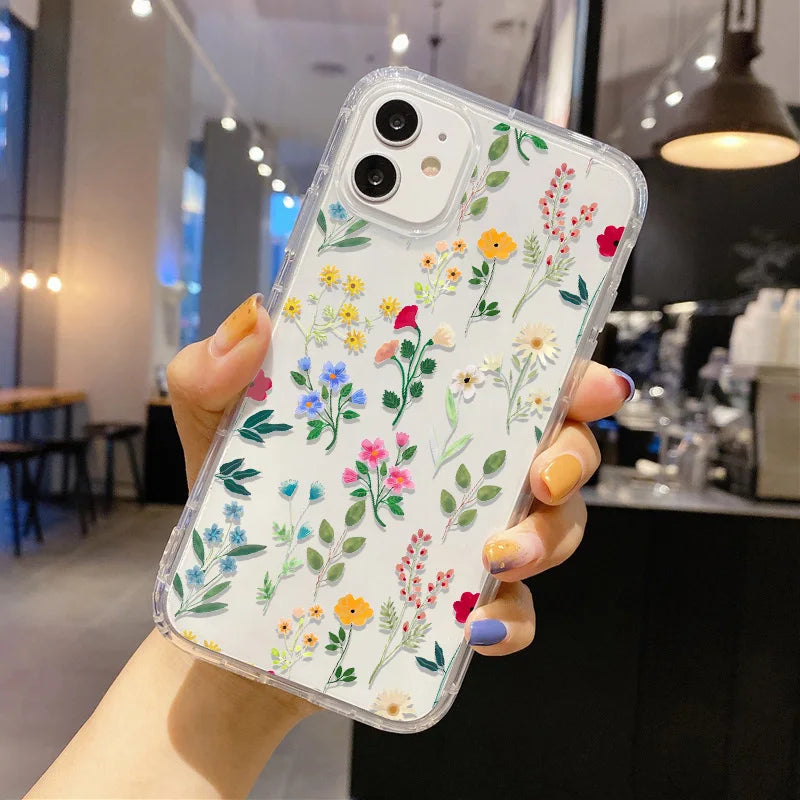 Daisy Flowers Pattern Phone Case For iPhone