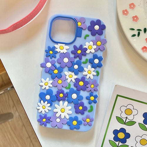 Daisy Flower Soft Silicone Luxury Phone Case