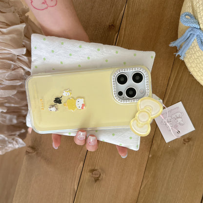 Pink Yellow Kitty Phone Case