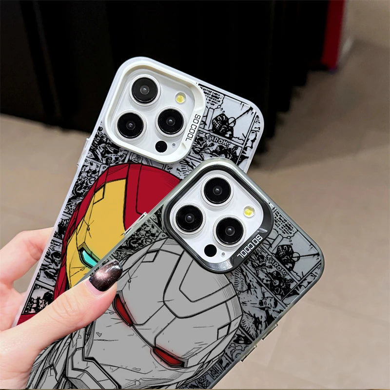 New Plating Phone Case For Marvel Hero Iron Man iPhone