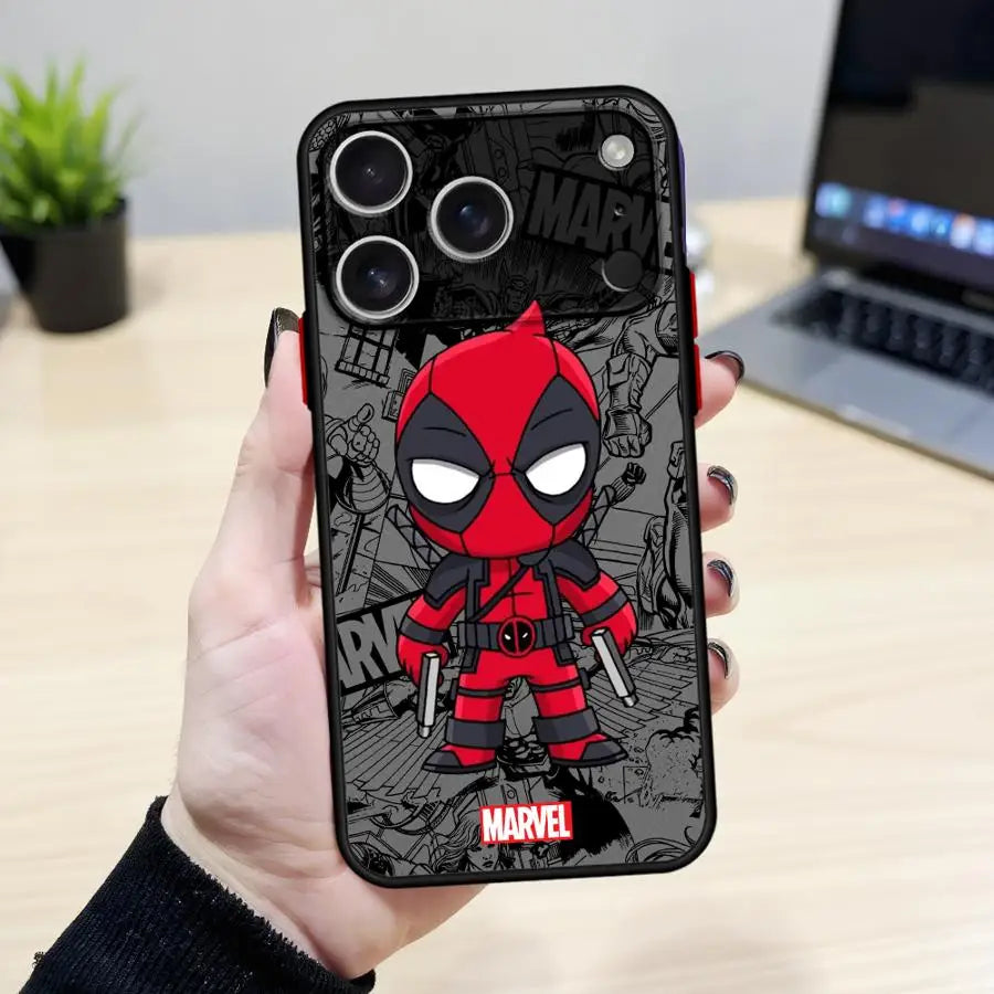 Cartoon Marvel Groot Spiderman Case For iPhone