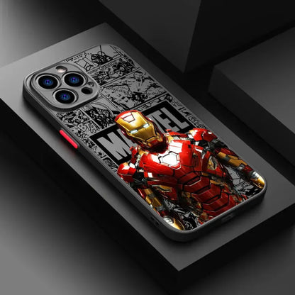 Marvel Spiderman Ironman Comic Phone Case For iPhone