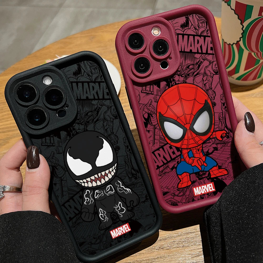 Spiders Phone Case For Mans iPhone Soft Back Cover