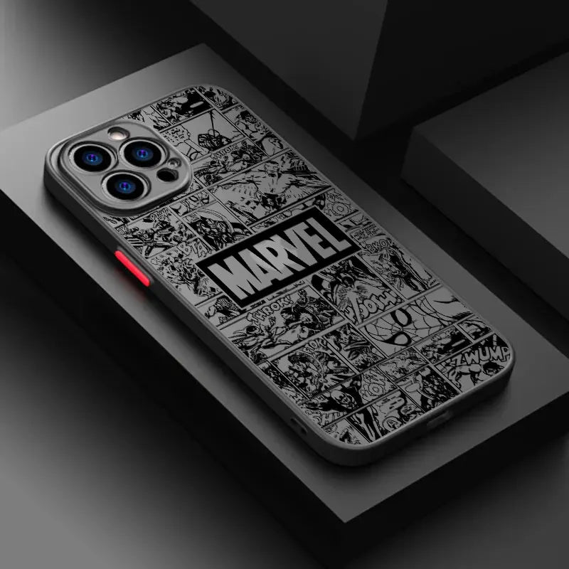 Phone Case For iPhone Marvel Super Hero Cool Comics Cover