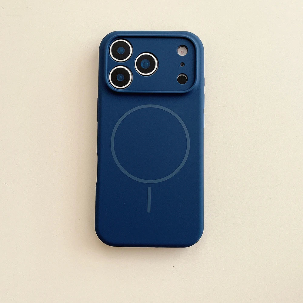 MagSafe Magnetic Silicone iPhone Case With Lens Protection