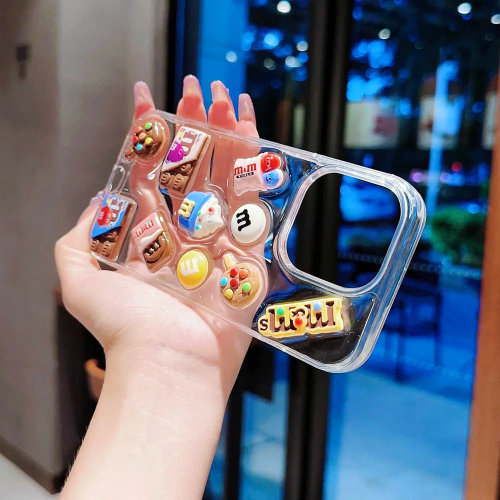 Super Cute Beans Chocolate Phone Case