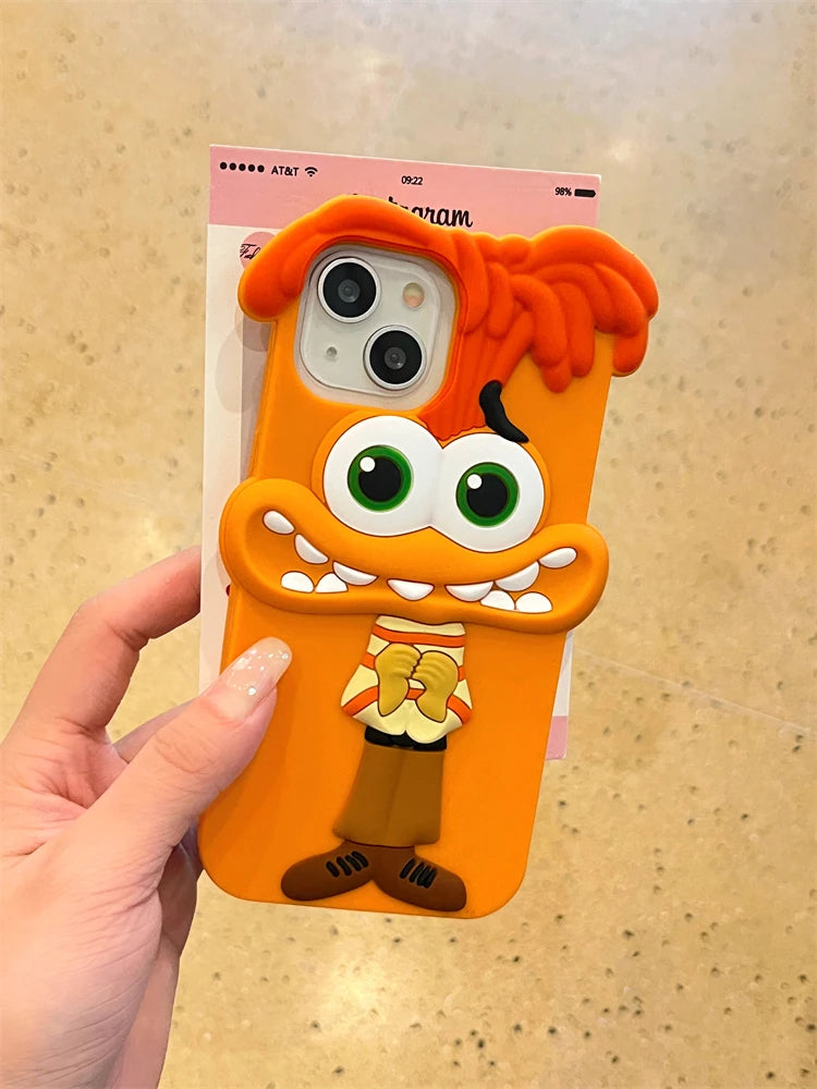 Cute 3D Cartoon Funny Animal Joy Soft Silicone Creative Phone Case