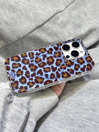 Luxury Leopard Magsafe Grip Tok Phone Case