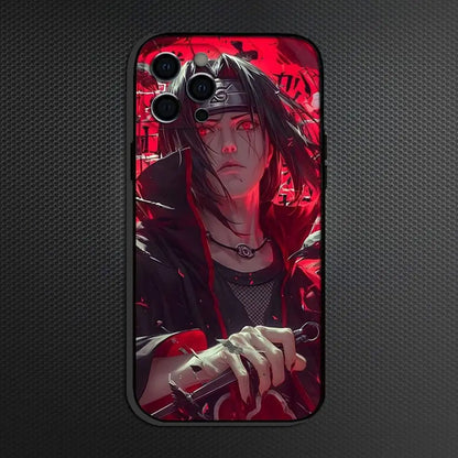 Anim Itachi Uchiha Phone Case For iPhone Soft Silicone Black Cover