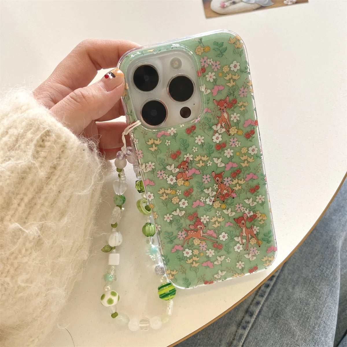 Vintage Oil Painting Animal Garden Electroplated Chic Phone Case