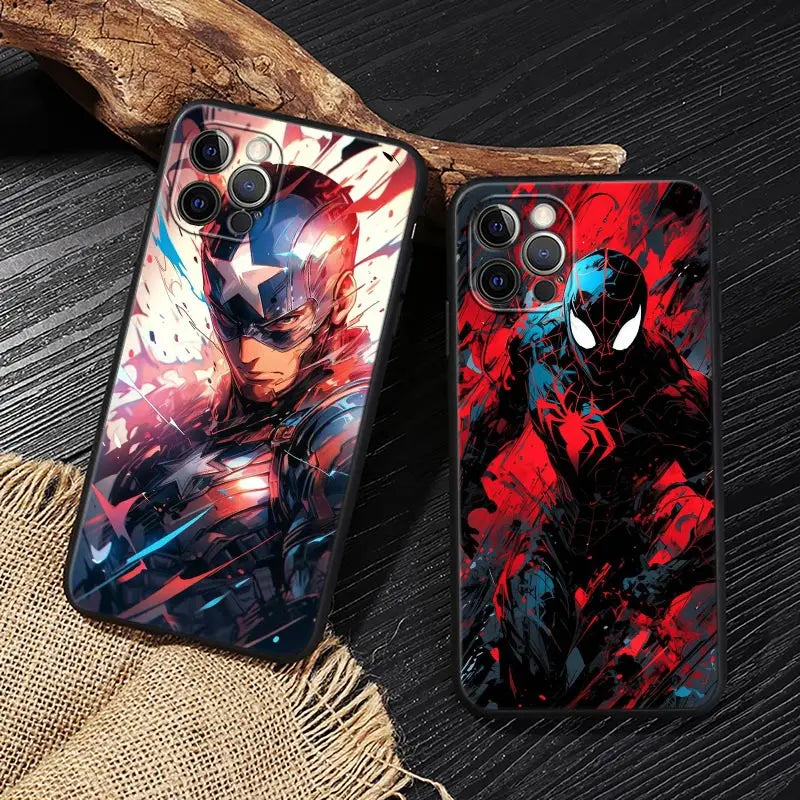 Marvel Heroes Case For iPhone Protect Soft Funda