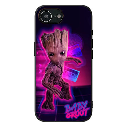 Soft Phone Cover For Apple iPhone Groot Marvels