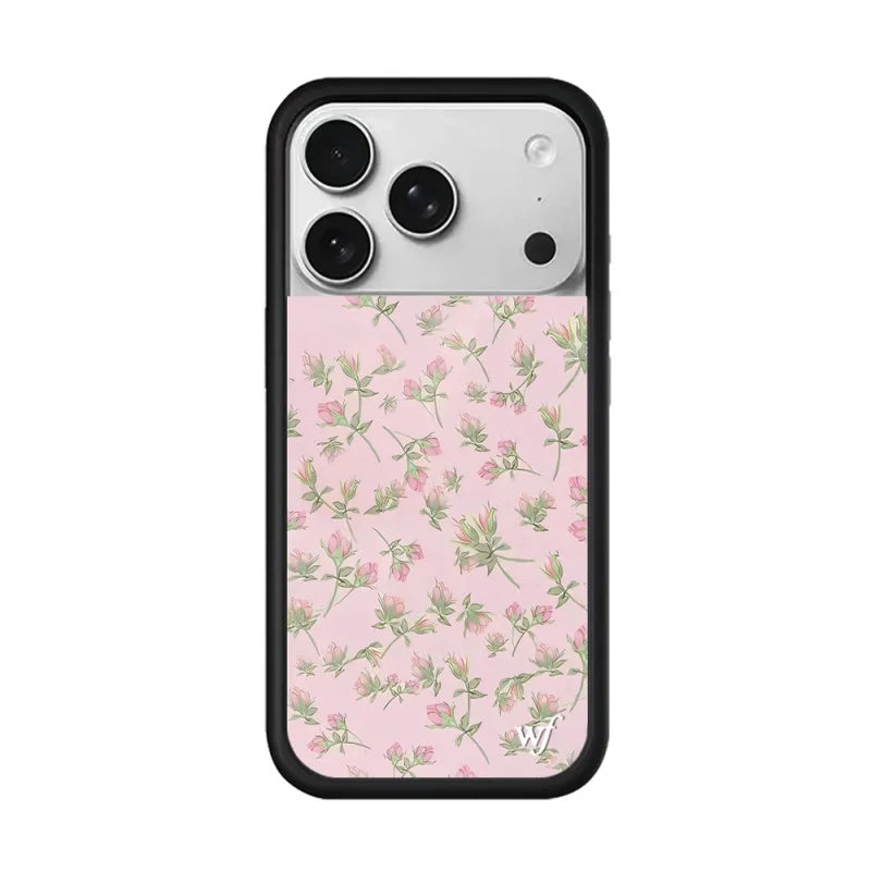Wildflower 3D Cartoon Rabbit Beds Flower Phone Case For iPhone