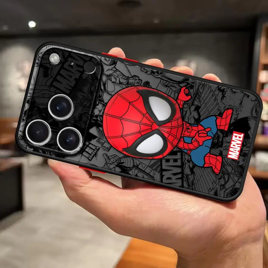 Cartoon Marvel Groot Spiderman Case For iPhone