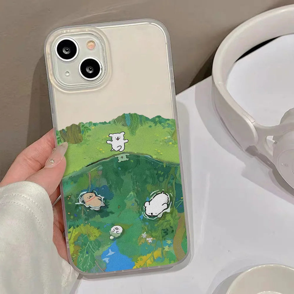 Cute Cartoon Puppy Phone Case For iPhone