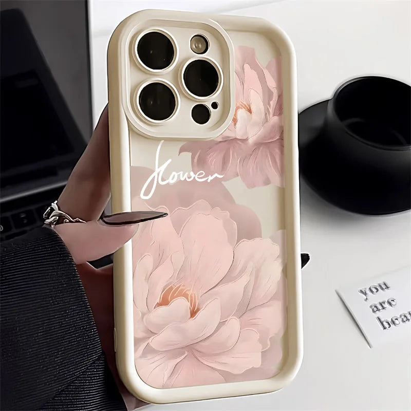 Flower Silicone Phone Case For iPhone