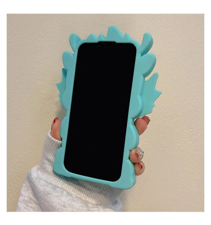 Kawaii 3D Cartoon Big Dinosaur Phone Case
