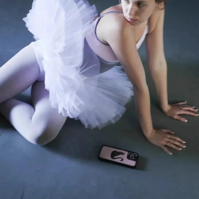 Wildflower 3D Black Swan Phone Case For iPhone