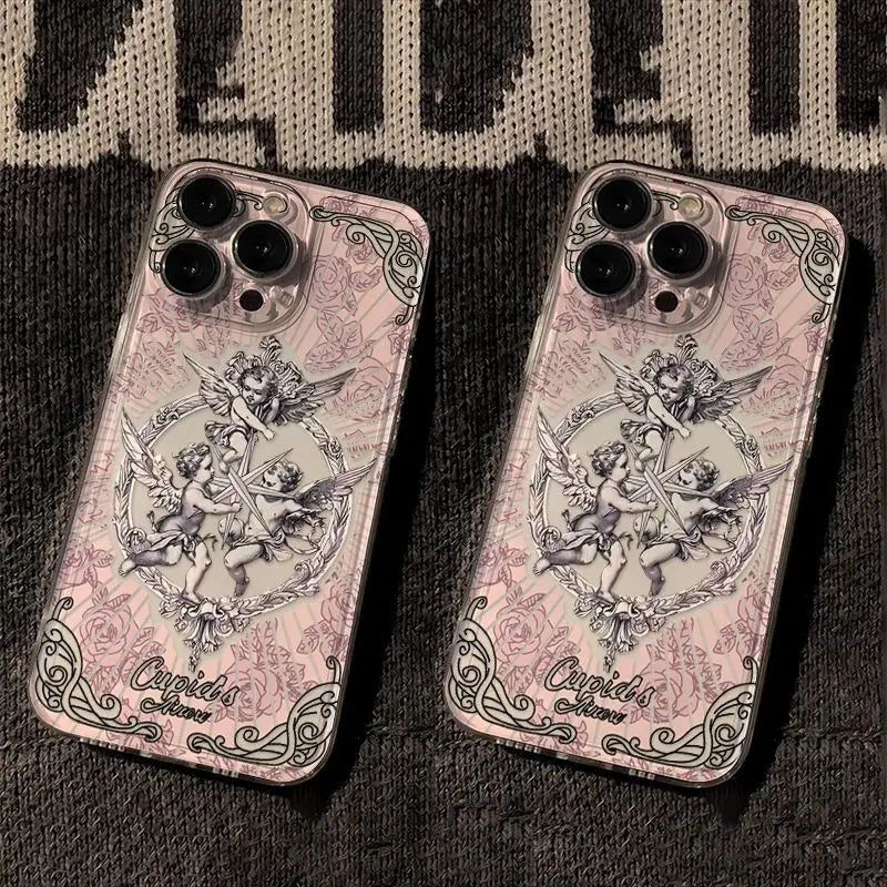 Medieval Vintage Cupid Angel Case For iPhone