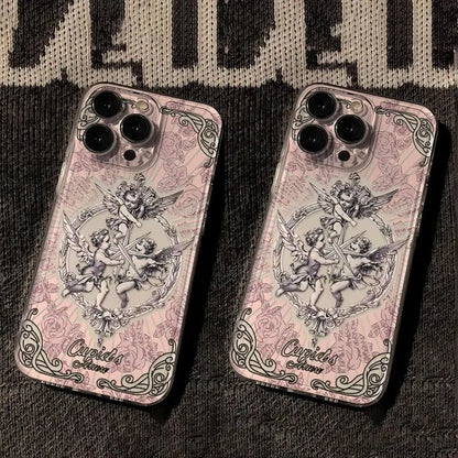 Medieval Vintage Cupid Angel Case For iPhone
