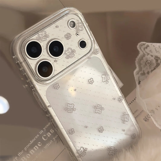 Korean Polka Dot Bear iPhone Case