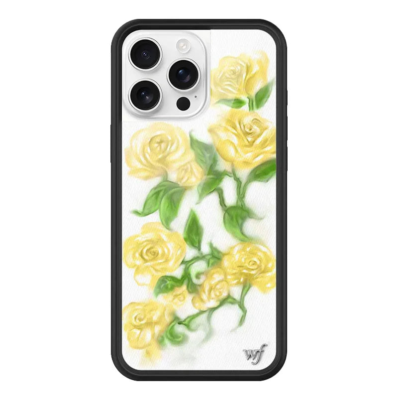 Wildflower Yellow Rose Sweet Lily Floral Phone Case For iPhone